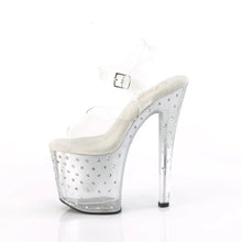Cargar imagen en el visor de la galería, Tacones Pleaser ENCHANT-708T-LT Transparente Plata
