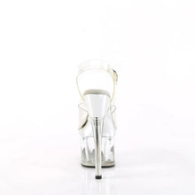 Carregar imagem no visualizador da galeria, Tacones Pleaser ESTEEM-708 Transparente Plata Cromo
