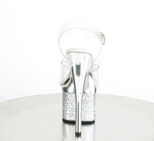Cargar imagen en el visor de la galería, Tacones Pleaser ESTEEM-708CHLG Transparente Plata Cromo
