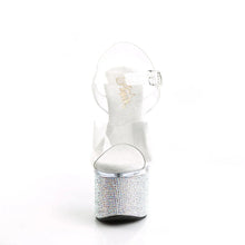 Load image into Gallery viewer, Tacones Pleaser ESTEEM-708DM Transparente Plata
