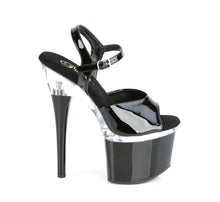Load image into Gallery viewer, Tacones Pleaser ESTEEM-709 Negro Charol Transparente
