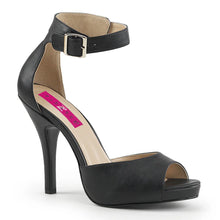 Cargar imagen en el visor de la galería, Tacones Pleaser Pink Label EVE-02 Negro Piel Sintética
