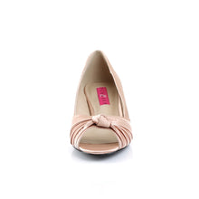 Cargar imagen en el visor de la galería, Tacones Pleaser Pink Label FAB-422 Rosa Nude Satin
