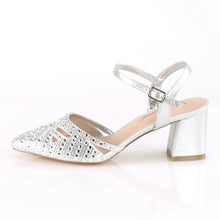 Cargar imagen en el visor de la galería, Zapatos Fabulicious FAYE-06 Plata Shimmering Fabric
