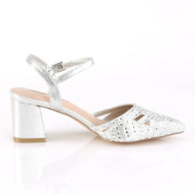 Cargar imagen en el visor de la galería, Zapatos Fabulicious FAYE-06 Plata Shimmering Fabric
