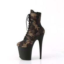 Cargar imagen en el visor de la galería, Tacones Pleaser FLAMINGO-1020CM Verde Camo Negro
