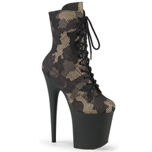 Cargar imagen en el visor de la galería, Tacones Pleaser FLAMINGO-1020CM Verde Camo Negro
