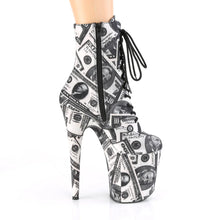 Cargar imagen en el visor de la galería, Tacones Pleaser FLAMINGO-1020DP Blanco Negro Fabric

