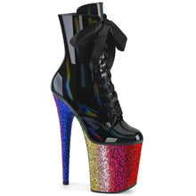 Load image into Gallery viewer, Tacones Pleaser FLAMINGO-1020HG Negro Holo Charol

