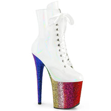 Load image into Gallery viewer, Tacones Pleaser FLAMINGO-1020HG Blanco Holo Charol
