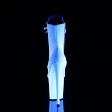 Carregar imagem no visualizador da galeria, Tacones Pleaser FLAMINGO-1020LG Neon Blanco Purpurina
