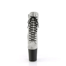 Cargar imagen en el visor de la galería, Tacones Pleaser FLAMINGO-1020RS Plata Black Mate
