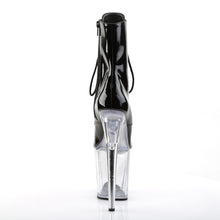 Cargar imagen en el visor de la galería, Botas Pleaser FLAMINGO-1021 - Negro charol / Transparente
