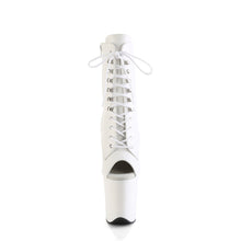 Load image into Gallery viewer, Pleaser FLAMINGO-1021 Boots - White Faux Leather / White Matte
