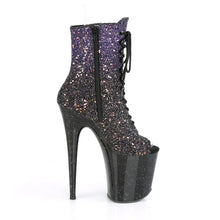Cargar imagen en el visor de la galería, Tacones Pleaser FLAMINGO-1021OMBG Morado Purpurina Negro
