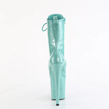 Cargar imagen en el visor de la galería, Tacones Pleaser FLAMINGO-1040GP Aguamarina Purpurina Charol
