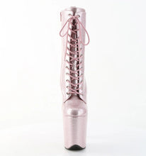 Cargar imagen en el visor de la galería, Tacones Pleaser FLAMINGO-1040GP Rosa Nude Purpurina
