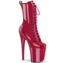 Cargar imagen en el visor de la galería, Tacones Pleaser FLAMINGO-1040GP Fuchsia Purpurina Charol
