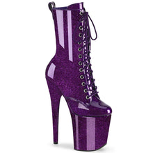 Carregar imagem no visualizador da galeria, Tacones Pleaser FLAMINGO-1040GP Morado Purpurina Charol
