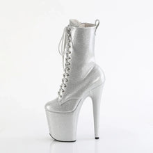 Cargar imagen en el visor de la galería, Tacones Pleaser FLAMINGO-1040GP Plata Purpurina Charol
