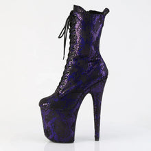 Carregar imagem no visualizador da galeria, Tacones Pleaser FLAMINGO-1040SPF Morado Snake Print
