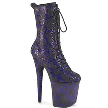 Carregar imagem no visualizador da galeria, Tacones Pleaser FLAMINGO-1040SPF Morado Snake Print
