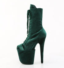 Carregar imagem no visualizador da galeria, Tacones Pleaser FLAMINGO-1045VEL Emerald Verde Velvet
