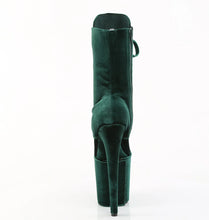 Carregar imagem no visualizador da galeria, Tacones Pleaser FLAMINGO-1045VEL Emerald Verde Velvet
