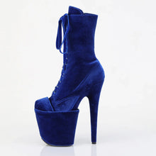 Carregar imagem no visualizador da galeria, Tacones Pleaser FLAMINGO-1045VEL Navy Azul Velvet
