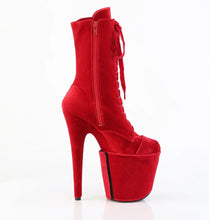 Cargar imagen en el visor de la galería, Tacones Pleaser FLAMINGO-1045VEL Rojo Velvet
