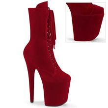 Cargar imagen en el visor de la galería, Tacones Pleaser FLAMINGO-1045VEL Rojo Velvet
