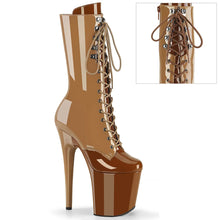 Load image into Gallery viewer, Tacones Pleaser FLAMINGO-1054DC Toffee Caramel Charol
