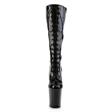 Cargar imagen en el visor de la galería, Botas Pleaser FLAMINGO-2023 - Negro charol elástico / Negro
