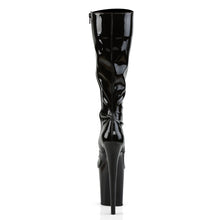 Cargar imagen en el visor de la galería, Botas Pleaser FLAMINGO-2023 - Negro charol elástico / Negro
