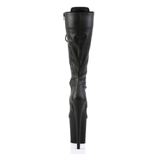 Cargar imagen en el visor de la galería, Botas Pleaser FLAMINGO-2023 - Negro piel sintética elástica / Negro mate
