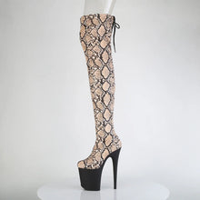 Carregar imagem no visualizador da galeria, Tacones Pleaser FLAMINGO-3008SP-BT Tan Marrón Snake

