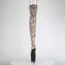 Carregar imagem no visualizador da galeria, Tacones Pleaser FLAMINGO-3008SP-BT Tan Marrón Snake
