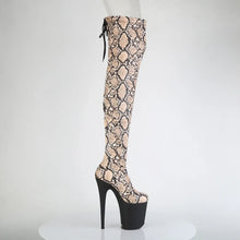 Carregar imagem no visualizador da galeria, Tacones Pleaser FLAMINGO-3008SP-BT Tan Marrón Snake
