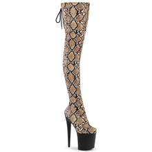 Carregar imagem no visualizador da galeria, Tacones Pleaser FLAMINGO-3008SP-BT Tan Marrón Snake
