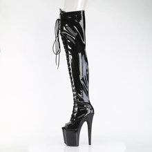 Cargar imagen en el visor de la galería, Tacones Pleaser FLAMINGO-3021GP Negro Purpurina Charol
