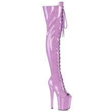 Cargar imagen en el visor de la galería, Tacones Pleaser FLAMINGO-3021GP Lilac Purpurina Charol
