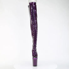Load image into Gallery viewer, Tacones Pleaser FLAMINGO-3021GP Morado Purpurina Charol
