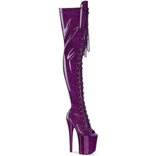 Load image into Gallery viewer, Tacones Pleaser FLAMINGO-3021GP Morado Purpurina Charol
