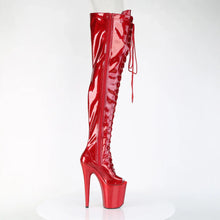 Cargar imagen en el visor de la galería, Tacones Pleaser FLAMINGO-3021GP Rojo Purpurina Charol
