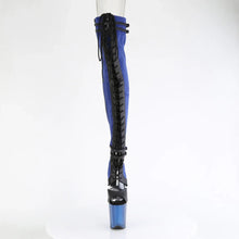 Cargar imagen en el visor de la galería, Tacones Pleaser FLAMINGO-3027 Azul Faux Suede
