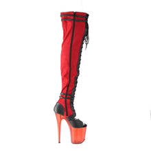 Cargar imagen en el visor de la galería, Tacones Pleaser FLAMINGO-3027 Rojo Faux Suede
