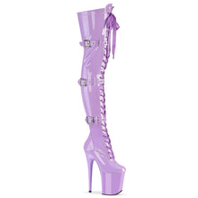 Carregar imagem no visualizador da galeria, Botas Pleaser FLAMINGO-3028 - Verniz lavanda elástico / Lavanda
