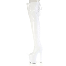 Cargar imagen en el visor de la galería, Tacones Pleaser FLAMINGO-3850 Blanco Str. Charol
