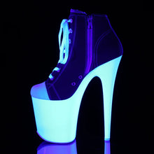 Cargar imagen en el visor de la galería, Tacones Pleaser FLAMINGO-800SK-02 Rojo Canvas Neon
