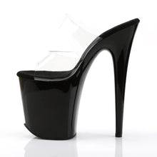 Cargar imagen en el visor de la galería, Tacones Pleaser FLAMINGO-802 Transparente Negro
